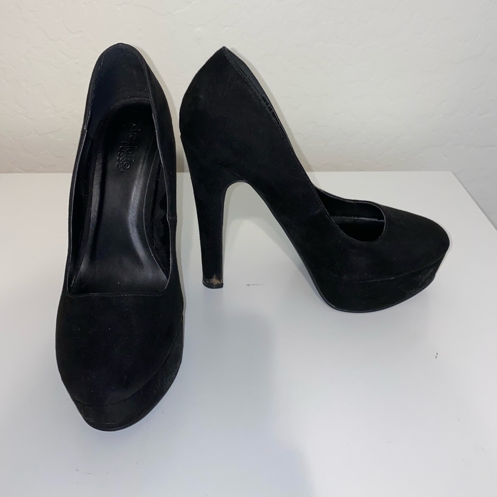 High Heeled Black Stilettos
